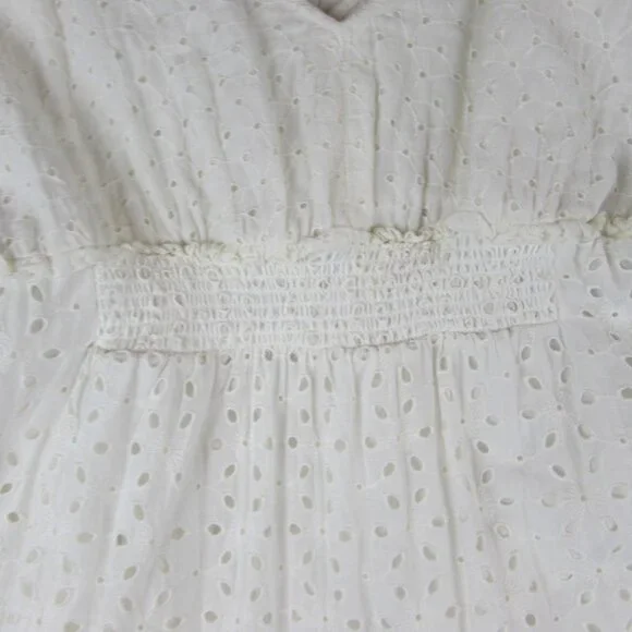 Anthropologie White Eyelet Maxi Dress - Picture 15 of 16